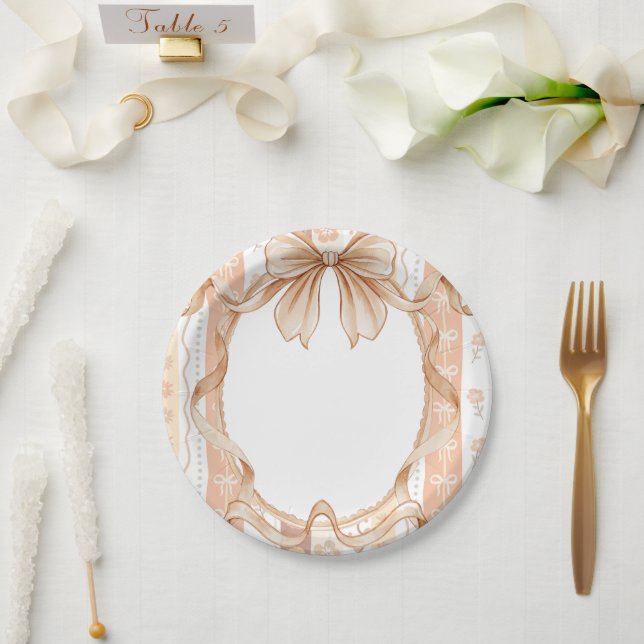 Boho Little Süsse Pie Erntedank Babydusche Pappteller (Hochzeit)