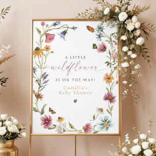 Boho Little Wildflower-Baby-Shower-Empfang Poster