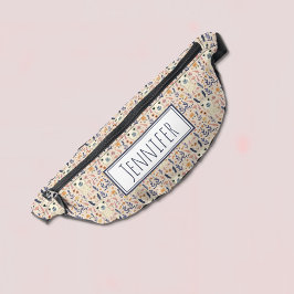 Boho Llama sur un motif floral nom