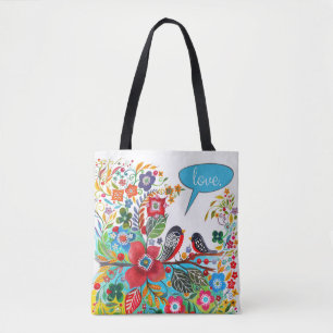 Boho Love Birds Tasche