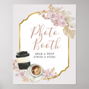 Boho Love is Brewing Fotoautomaten-Schild Poster