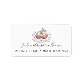Boho Love Ows Mariages Étiquettes de adresse