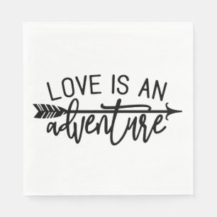 Boho Love Schwarz Weiß Hochzeits Pfeil Brautjungfe Serviette