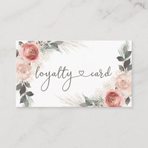 Boho Loyalty Business Card Visitenkarte