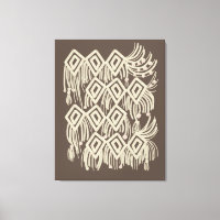 Boho Macrame Hanging Painting