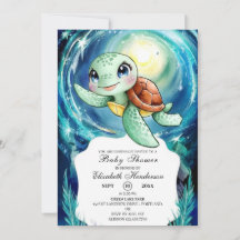 Boho Magical Ocean Turtle Baby Dusche