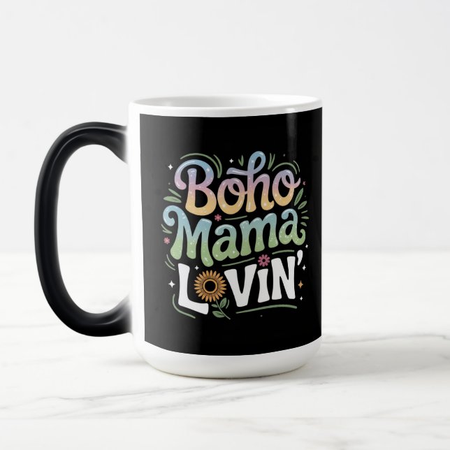 Boho Mama Lovin Black Tasse (Links)