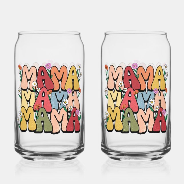 Boho "Mama" Stacked Typography (Recto)