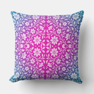 Boho-Mandala-Rosa- und Lila-Wurfkissen Kissen