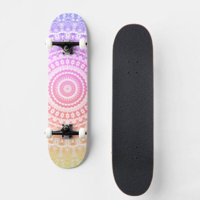Boho Mandala Skateboard (Vorderseite)