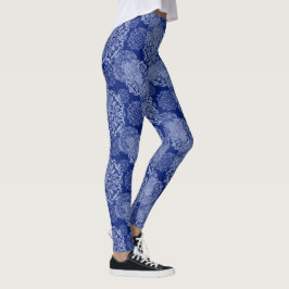 Boho Mandalases Blue Leggings
