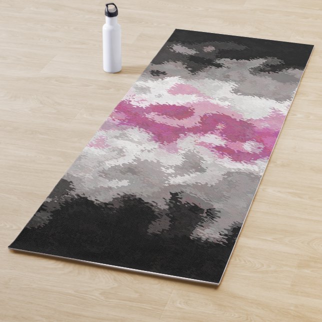Boho Marble Abstrakte Librafeminine Pride Flag Yogamatte (Beispiel)