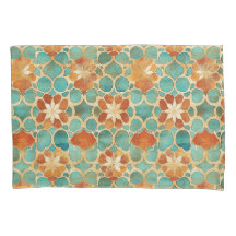 Boho marokkanische Türkis und Terracotta Floral