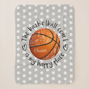 Boho-mäßig gestaltet ist der Basketballplatz mein  Sherpadecke