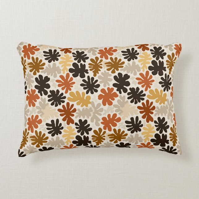 Boho Matisse Blumenmuster  Dekokissen (Vorderseite)