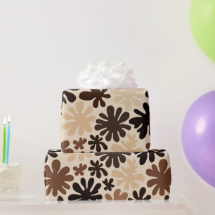 Boho Matisse Blumenmuster Geschenkpapier