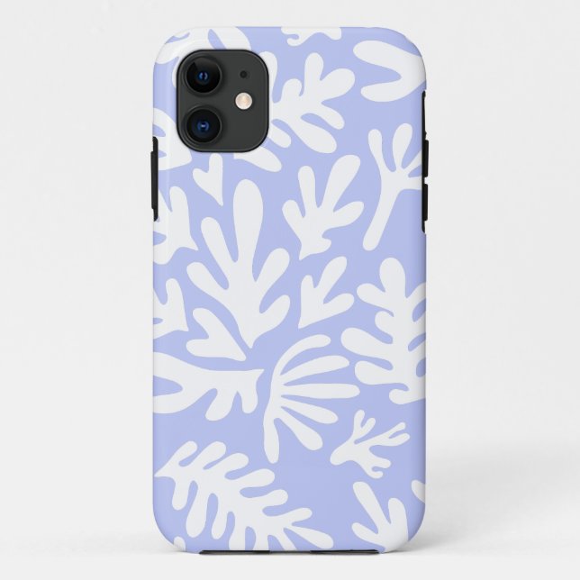 Boho Matisse Botanical Shapes Lila Case-Mate iPhone Hülle (Rückseite)