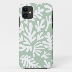 Boho Matisse botanische Formen Muster Green Case-Mate iPhone Hülle