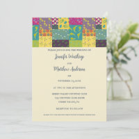 Boho Maximalist Patchwork Quilt Wedding