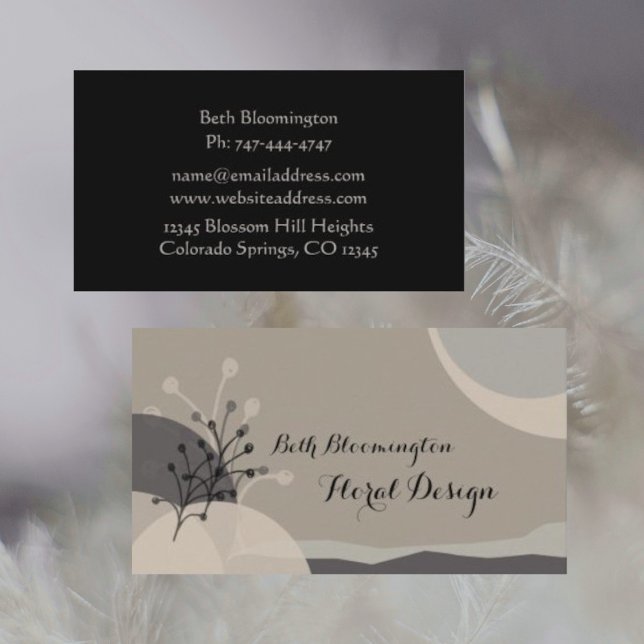 Boho Meditative Healing Arts Business Card Visitenkarte (Von Creator hochgeladen)