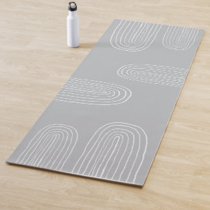 Boho-Mid-Century-Chic-Regenbogen Yogamatte