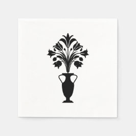 Boho Mid Century Flower Pot Serviette