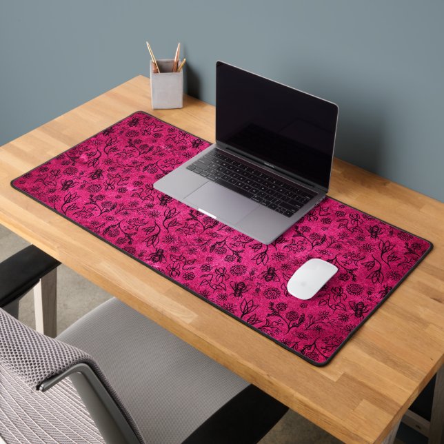 Boho Miel Bee Floral Motif tendance mignon rose ch (Bureau 2)