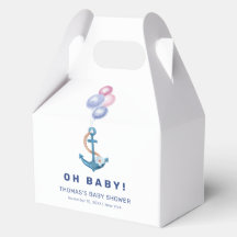 Boho Minimal Nautical Anchor Balloon Babydusche