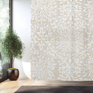 Boho-Minimalist-Mandala-Duschvorhang Duschvorhang