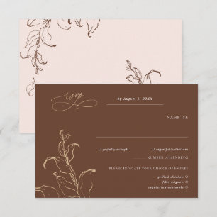 Boho Minimaliste Botaniques Terracotta Réponse de