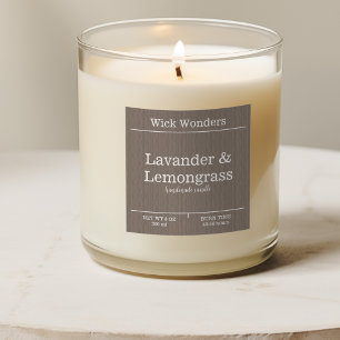 Boho minimaliste bougie faire Étiquette