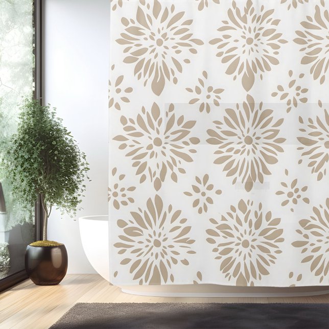 Boho Minimalistisch Mandala Duschvorhang (Von Creator hochgeladen)