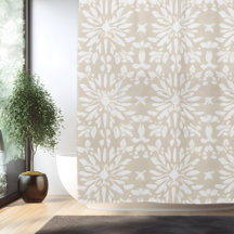 Boho Minimalistisch Mandala Duschvorhang