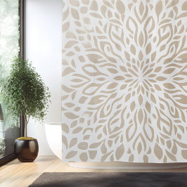 Boho Minimalistisch Mandala Duschvorhang