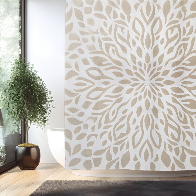 Boho Minimalistisch Mandala Duschvorhang (Von Creator hochgeladen)