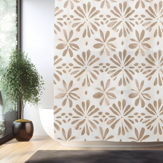 Boho Minimalistisch Mandala Duschvorhang (Von Creator hochgeladen)