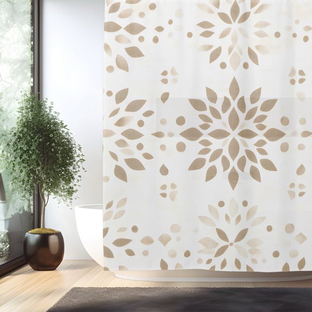 Boho Minimalistisch Mandala Duschvorhang (Von Creator hochgeladen)