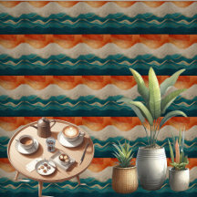 Boho Minimalistisch Sky Mountains Abstraktes Parad