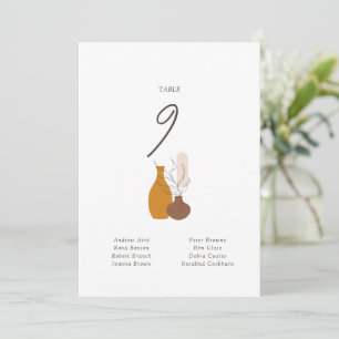 Boho Minimalistisch Vases Hochzeitskarte Einladung