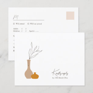 Boho Minimalistisch Vases   Liegeanforderung + Wah Postkarte