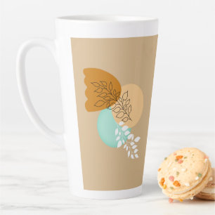 BOHO MINIMALISTISCHE BLÄTTER MILCHTASSE