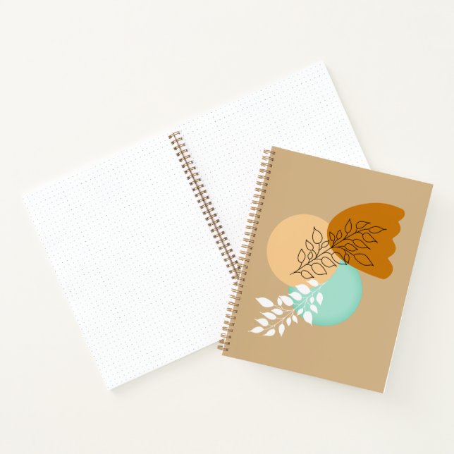 BOHO MINIMALISTISCHE BLÄTTER NOTIZBUCH (Innenseite)