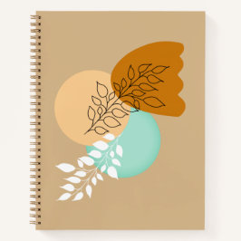 BOHO MINIMALISTISCHE BLÄTTER NOTIZBUCH