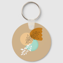 BOHO MINIMALISTISCHE BLÄTTER SCHLÜSSELANHÄNGER