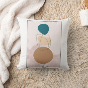 Boho Minimalistische Kissen - weiche, neutrale Ton