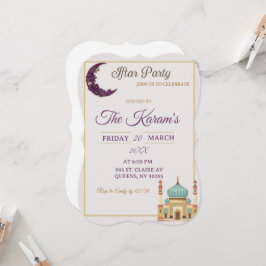Boho-Minimalistische Moschee-Ramadan-Iftar-Party Einladung