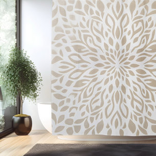 Boho-Minimalistischer Mandala-Duschvorhang Duschvorhang