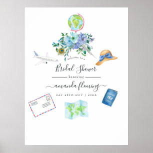 Boho Miss To Mrs Brautparty Willkommen Poster