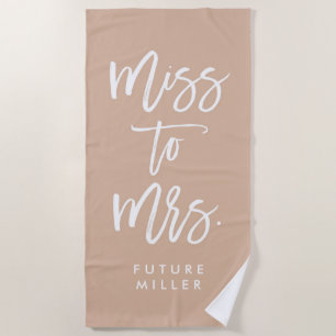 Boho Miss zu Frau Bride, um die Zukunft Mrs. Strandtuch