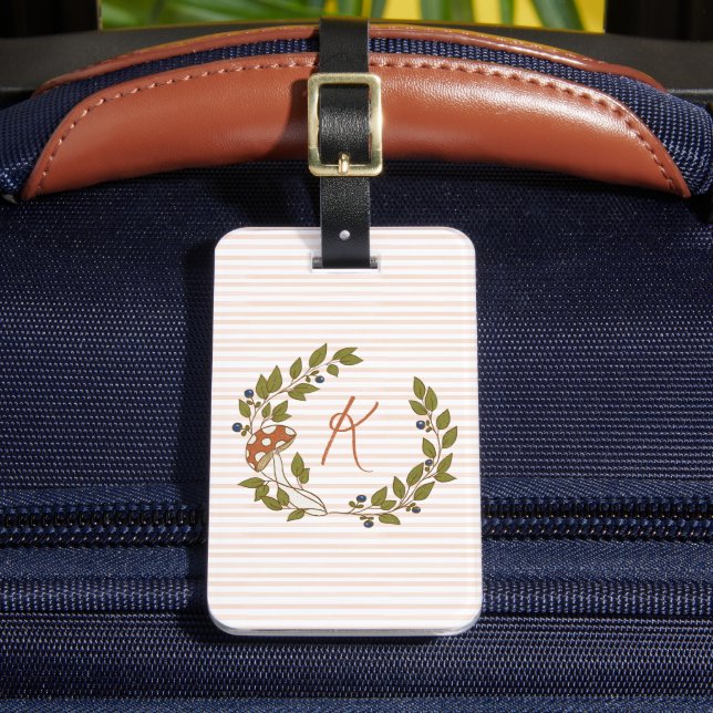 Boho Mit Monogramm Gepäckanhänger (Vorderseite Insitu 2)